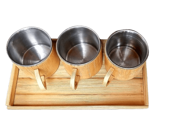 Bamboo Stainless Cup Handle